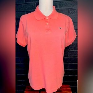 Vintage Vineyard Vines Pink/Coral Short-Sleeve Polo Size Large